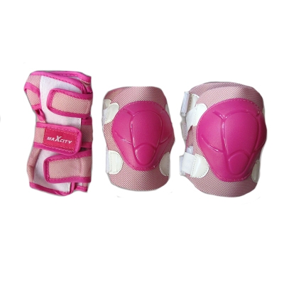 Комплект детской защиты для роликовых коньков MAXCITY COLOR для роликовых коньков | Купить в Интернет-магазине | Цена 430 руб.