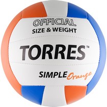 картинка Волейбольные Мяч волейбольный TORRES SIMPLE ORANGE от магазина