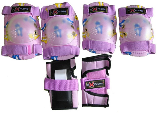 Комплект детской защиты для роликовых коньков AMZ-130 для роликовых коньков | Купить в Интернет-магазине | Цена 610 руб.