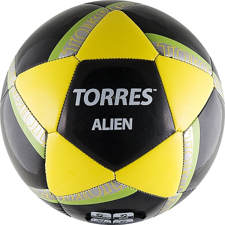картинка мяч Мяч футбольный TORRES ALIEN BLACK от магазина