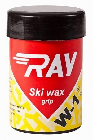 картинка Мазь лыжная RAY W-1 +1+4°C синтетическая желтая (35г) от магазина