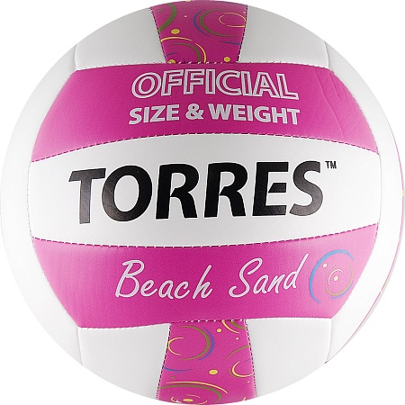 картинка Волейбольные Мяч волейбольный TORRES BEACH SAND PINK от магазина