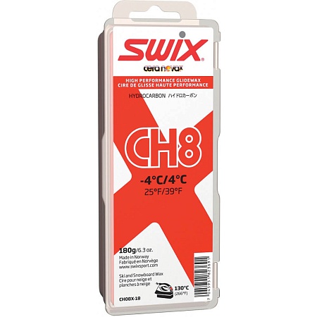 картинка Мазь скольжения лыжная SWIX CH8X (+4-4 C) Red от магазина