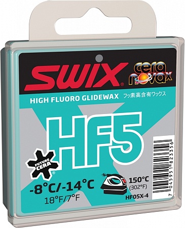 картинка Мазь скольжения лыжная SWIX HF5X (-8-14 C) Turquoise от магазина