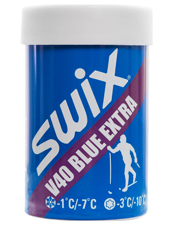 картинка Мазь держания лыжная SWIX V40 (-1-7/-3-10 C) Blue Extra от магазина