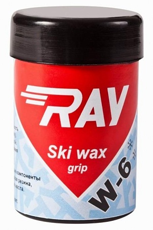 картинка Мазь лыжная RAY W-6 -3-9°C синтетическая светло-голубая (35г) от магазина